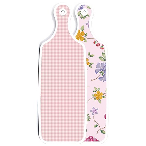 양면 서빙도마 로맨틱레드floral연분홍색, 훈색체크, 1개