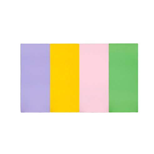 퍼니존 퍼니테라피 바이올렛 비비드 시리즈5 유아폴더매트, 바이올렛 + 옐로우 + 베이비핑크 + 그린