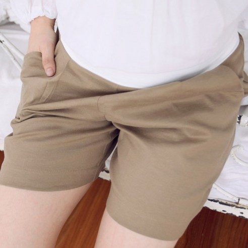 엠오엠 임산부 듀얼심리스 쏘쿨 린넨 반바지