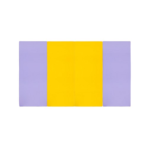 퍼니존 퍼니테라피 바이올렛비비드시리즈6 유아폴더매트, 바이올렛 + 옐로우