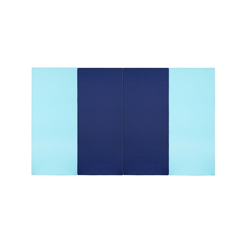 퍼니존 퍼니테라피 스카이블루비비드시리즈6 유아폴더매트, 스카이블루 + 블루