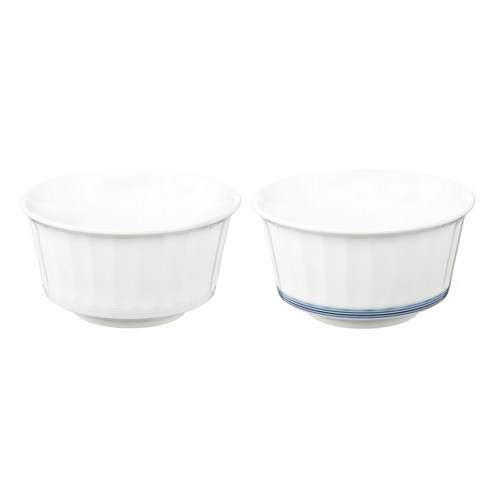 화이 기와 공기 2p 세트, 화이트, 화이트블루, 1세트
