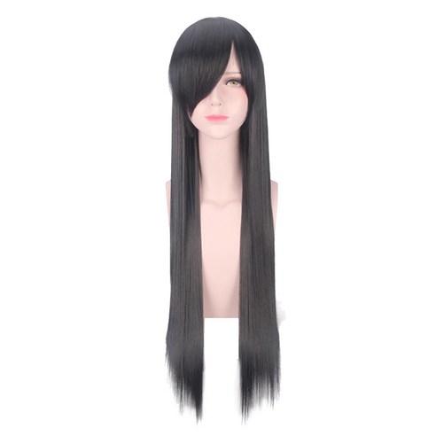 파티복닷컴 100긴생머리 파티가발, 블랙(ROGB15007)
