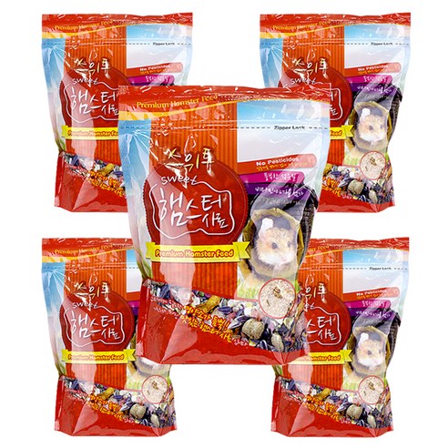 애니멀밥 PSP 스위트 햄스터 사료, 700g, 5개