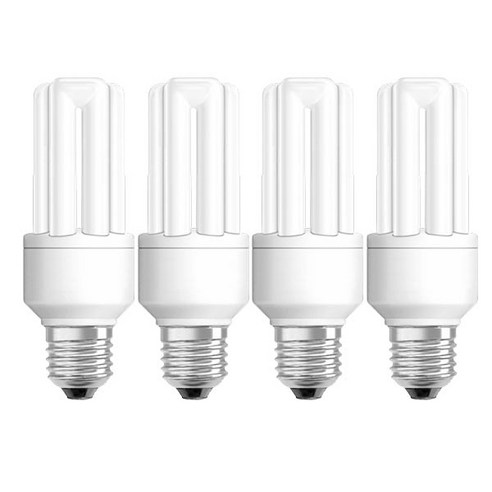 오스람 안정기 내장형 삼파장 콤팩트 램프 15W Duluxstar 15W/827 4p, 전구색, 1개