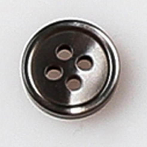 HR빅버튼 관음죽 단추 11mm, 블랙, 5개입