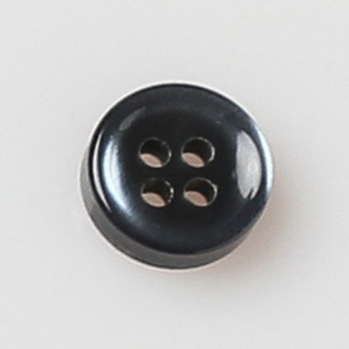HR빅버튼 까치 단추 11mm, 블랙, 5개입
