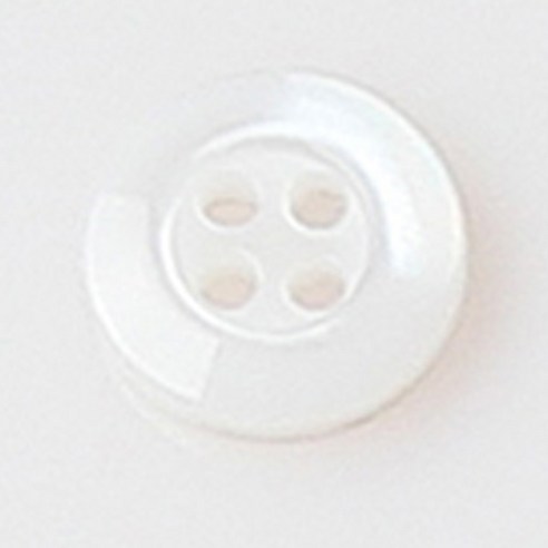 HR빅버튼 금잔화 단추 10mm, 화이트, 12개입