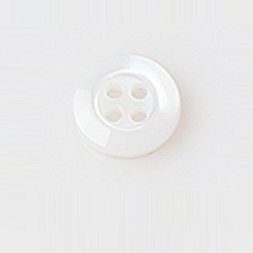 HR빅버튼 금잔화 단추 10mm, 화이트, 5개입