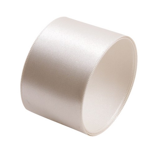 BR 공단 리본끈 40mm, 아이보리, 45m, 1개