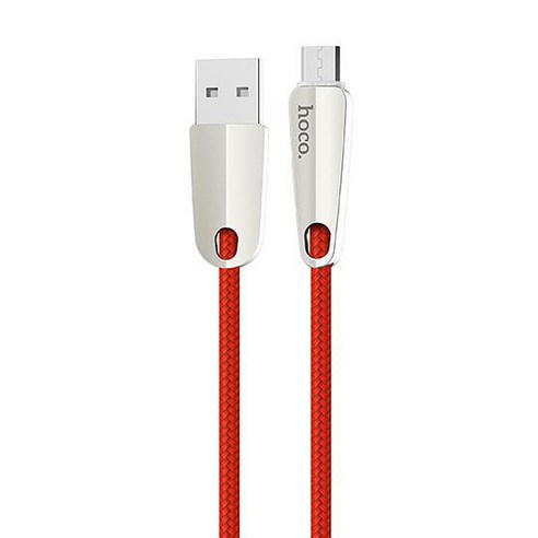 HOCO U35 Micro 5PIN 고속충전 데이터 케이블, RED, 1개