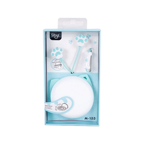 필템 고양이 발바닥 이어폰, M-133, 블루
