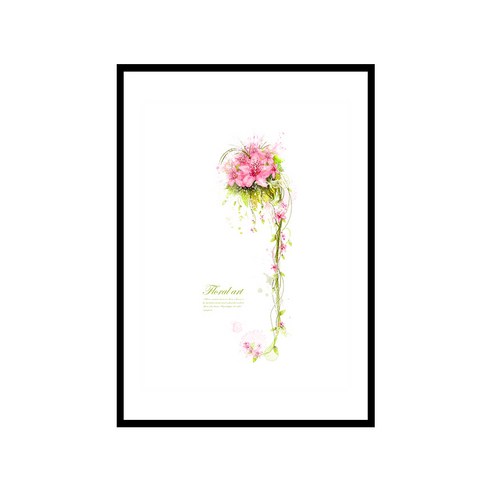 더윤 북유럽 캔버스액자 FLO0008, A2(420 x 594 mm)