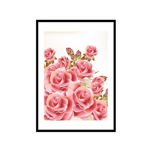 더윤 북유럽 캔버스액자 FLO0021, A2(420 x 594 mm)