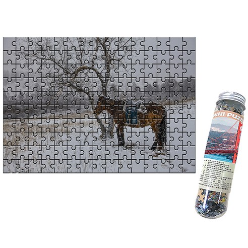 다모아 시험관 직소퍼즐, 150피스, 몽골의말