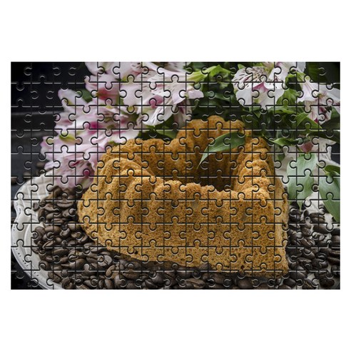 다모아 시험관 직소퍼즐 커피케이크, 150피스, 혼합 색상