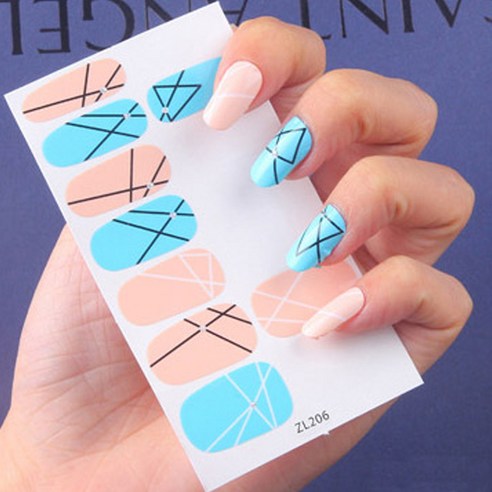 아리코 3D 네일패치 손톱스티커, ZL206, 10세트