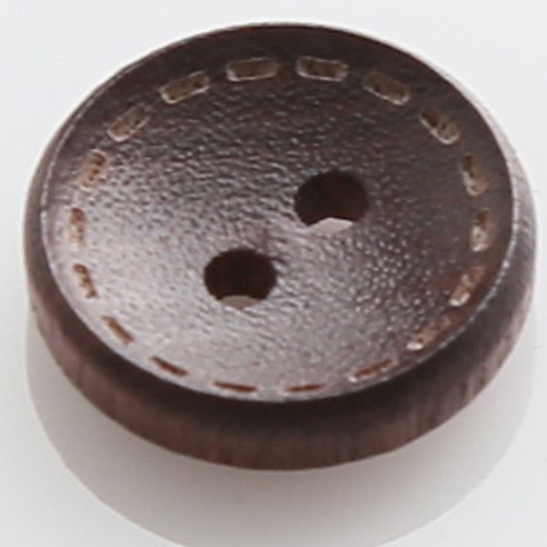 HR빅버튼 접시 스티치 단추 15mm, 혼합 색상, 12개입