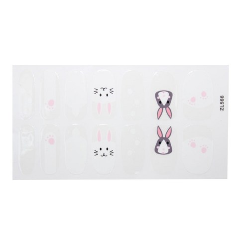 슈퍼식스 셀프네일 네일스티커 14p, ZL566, 1세트