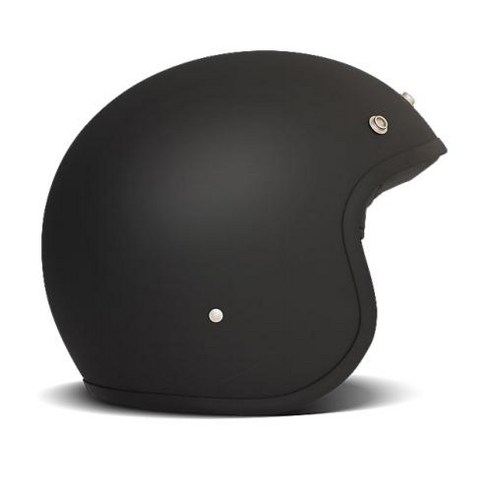 DMD 빈티지 오픈페이스 제트형 바이크 스쿠터 오토바이 헬멧, 매트블랙