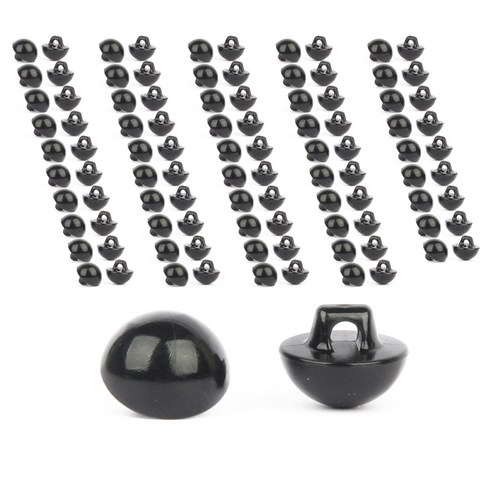 고급 인형 눈알 단추 10mm, 100개