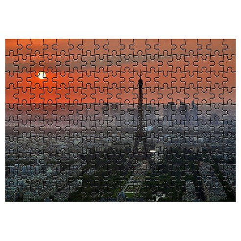 토이타운인터내셔널 다모아 시험관 퍼즐, 180피스, 에펠탑일몰