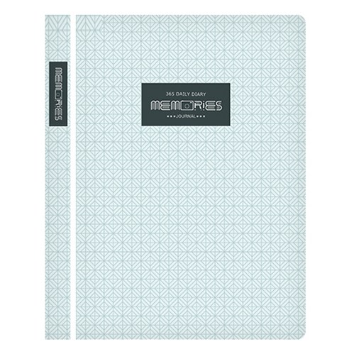 힐링쉴드 메모리즈 패턴 만년 다이어리 플래너, 015 Square pattern(HSMD0075)