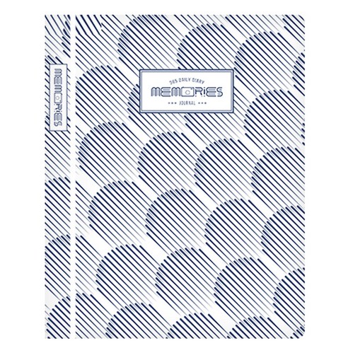 힐링쉴드 메모리즈 패턴 만년 다이어리 플래너, 008 Wave(HSMD0068)