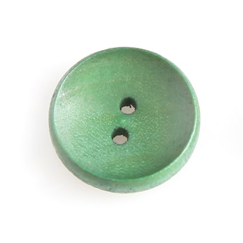 HR빅버튼 나무단추 캔디 15mm, 그린, 4개입
