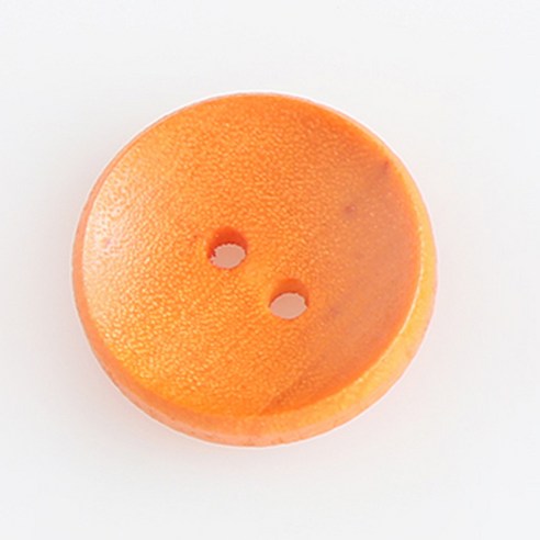 HR빅버튼 나무단추 캔디 11mm, 오렌지, 4개입