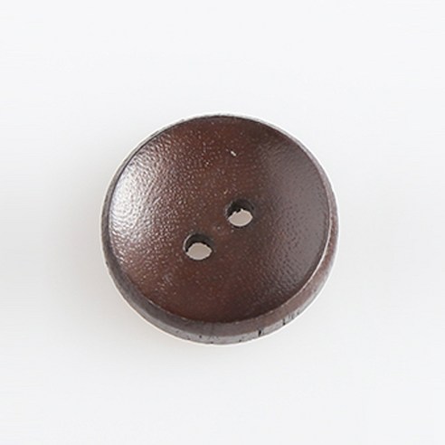 HR빅버튼 나무단추 캔디 18mm, 다크초코, 12개입