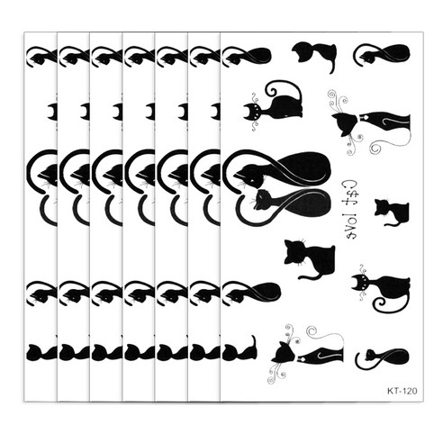 파티복닷컴 타투스티커, KT-120, 7개입