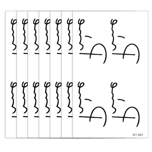 파티복닷컴 타투스티커, KT-081, 7개입