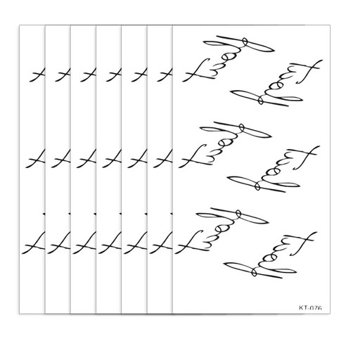 파티복닷컴 타투스티커, KT-076, 7개입