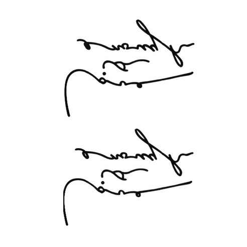 파티복닷컴 타투스티커, KT082, 7개입
