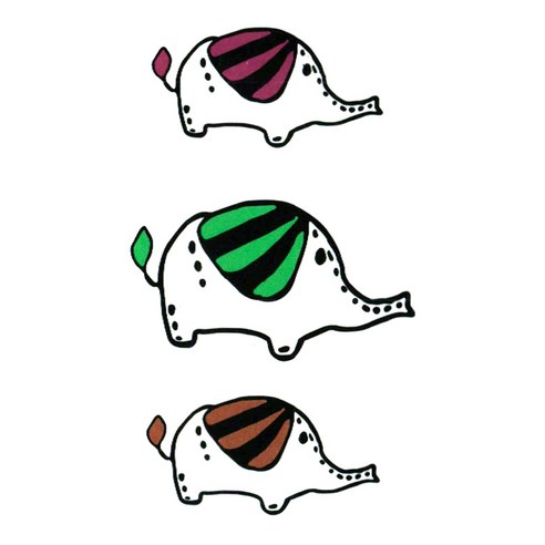 파티복닷컴 타투스티커, KT198, 7개입