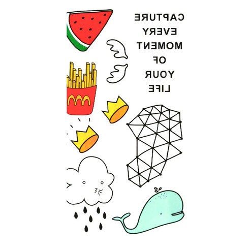 파티복닷컴 타투스티커, KT024, 7개입