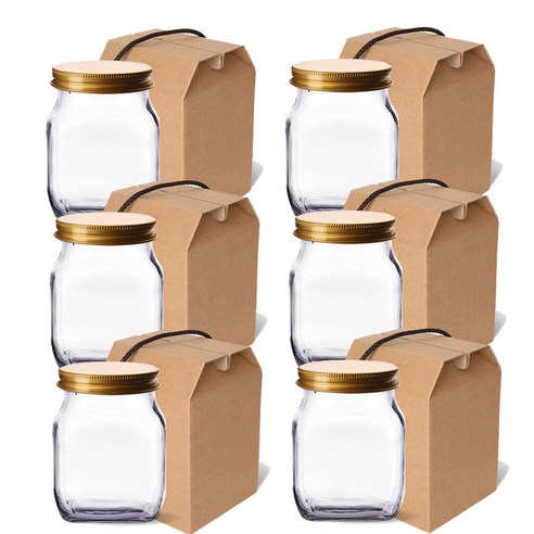 미르코리아 G 사각K 800ml + 선물상자, 6세트