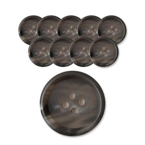 패션포인트 MD 단추 21 mm, GY, 10개