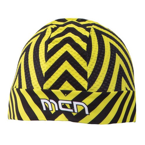 MCN 스컬캡 SKULL CAP K-MESH, 옐로우 스트라이프