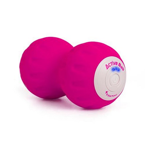 트라택 액티브 진동 마사지볼 휴대용 3단계, 핫핑크, 1개