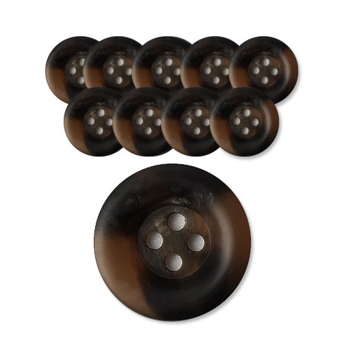 패션포인트 브레인단추 40mm, BR, 10개입