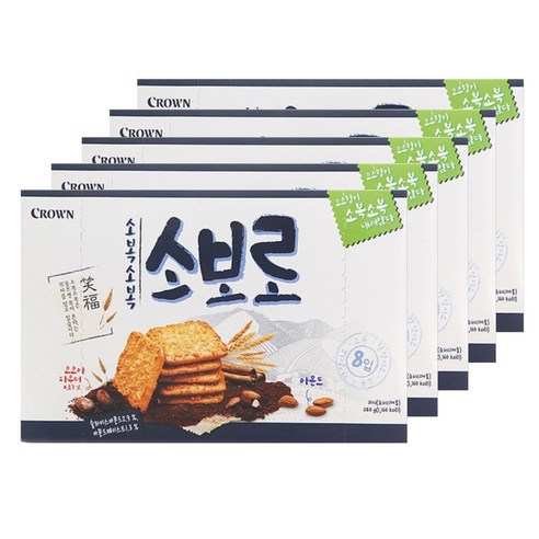 크라운 소복소복 소보로, 240g, 5개