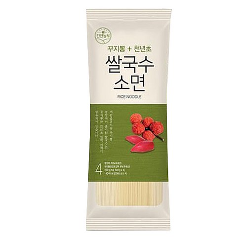 건전농부 꾸지뽕천년초 쌀국수 소면, 400g, 1개