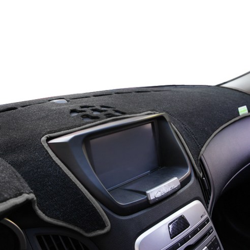 본투로드 에코 차량용 대쉬보드커버 블랙 원단 그레이 라인 + DUB 종이 방향제, 더 뉴 K5 (18년~19년 센터무)