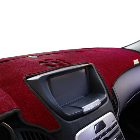 본투로드 에코 차량용 대쉬보드커버 와인 원단 블랙 라인 + DUB 종이 방향제, 아반떼쿠페 2013년형(네비원상단네비)