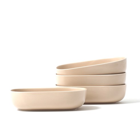 보울보울 레트로라인 오발볼 18cm, 카라멜베이지, 4개입