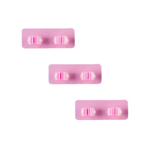 앤티스 주방용 펀칭 다용도 렉, 핑크, 3개