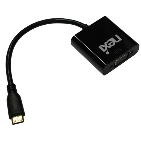 넥시 MINI HDMI TO VGA 컨버터, NX-MHV02