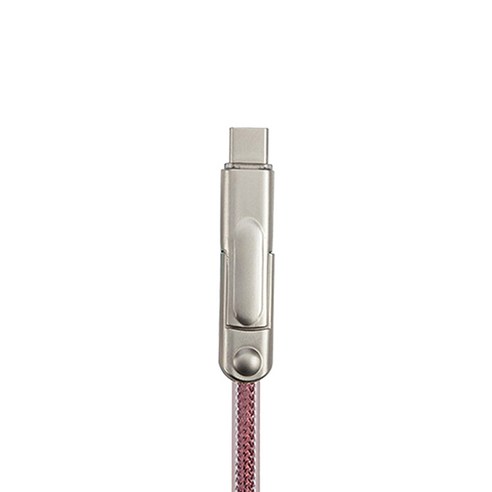APOINT ROMIX 2in1 고속 충전 케이블, RS120(Pink), 1개